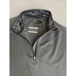 Swannies 1/4 Zip Medium Pullover Performance Golf Stretch Repreve 23 Grey New